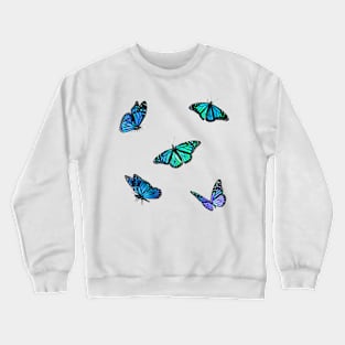 Northern Lights Butterflies Sticker Pack Crewneck Sweatshirt